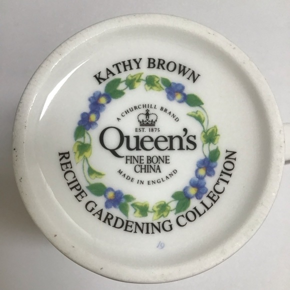 Kathy Brown Queen's Fine Bone China Mug Cup Summer Glory Gardening Collection - Picture 3 of 16